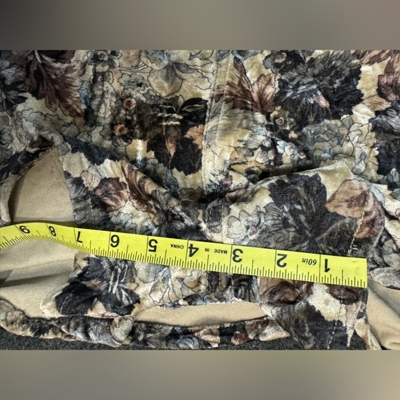 Free People Floral Velvet Short Overalls XS - Picture 7 of 8